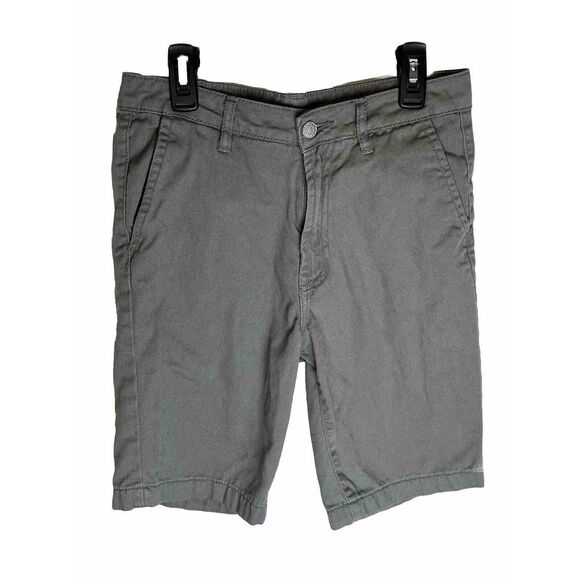7 For All Mankind Boys Gray Shorts 100% Cotton Size 14 - Picture 1 of 13
